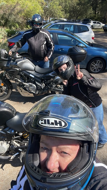 People on motorbikes