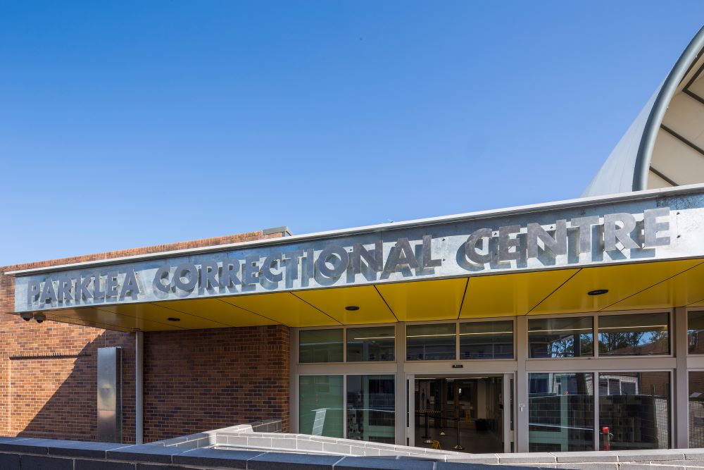 Signage of front of Parklea Correctional Centre building