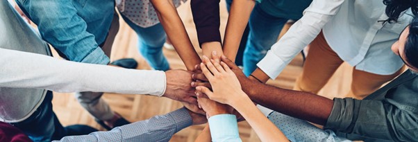 Psychological and Specialist Services hero banner image of people's hands