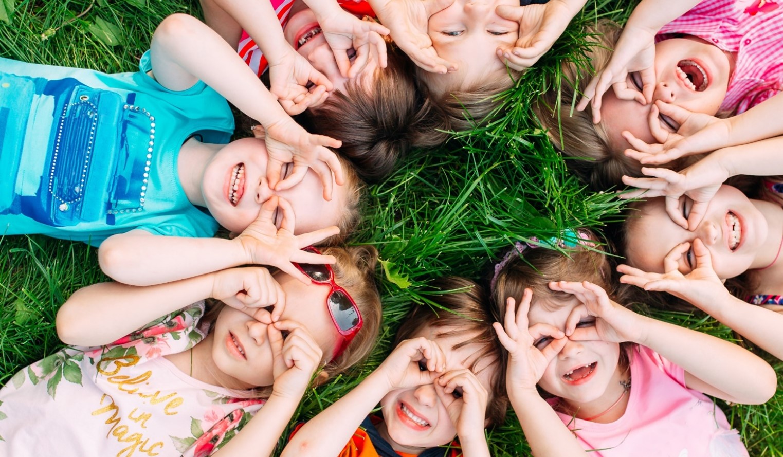 group of happy children