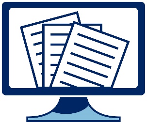 A computer with a document open