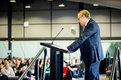Michael Tidball Secretary of DCJ Welcomes Conference Attendees