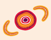 Illustration of Aboriginal artwork 
