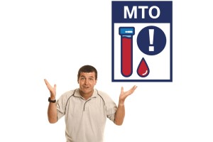 An "MTO" document with a question mark above it.