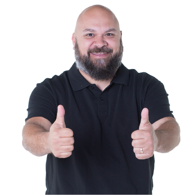 A person with their thumbs up