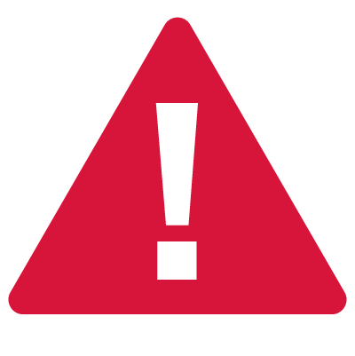 Icon of a danger sign.
