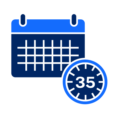 Icon of a calendar